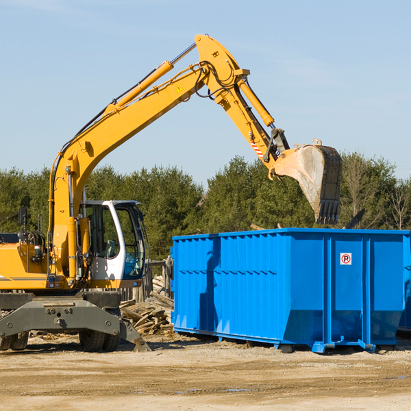 can i request a rental extension for a residential dumpster in Calvin